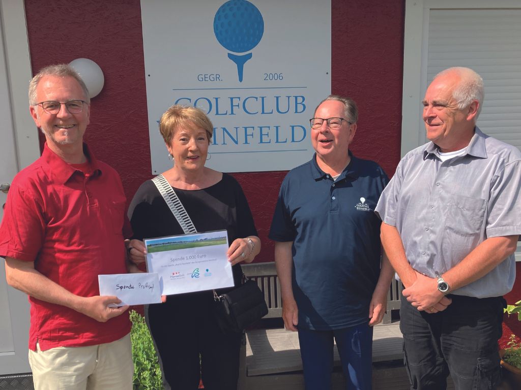 Spendenübergabe an den Bürgerverein Reinfeld