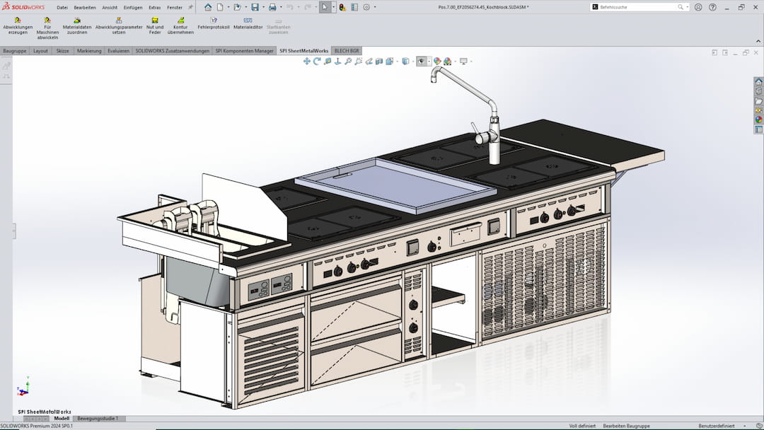 Küchenentwurf in Solidworks - Ubert & SPI
